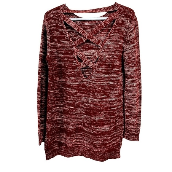 Madison Lilly Sweater with Criss Cross Back- Size Small - Picture 8 of 13